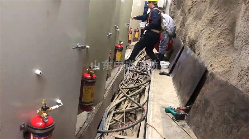 山西矿山井下配电柜电缆沟全氟己酮自动灭火系统的灭火优点